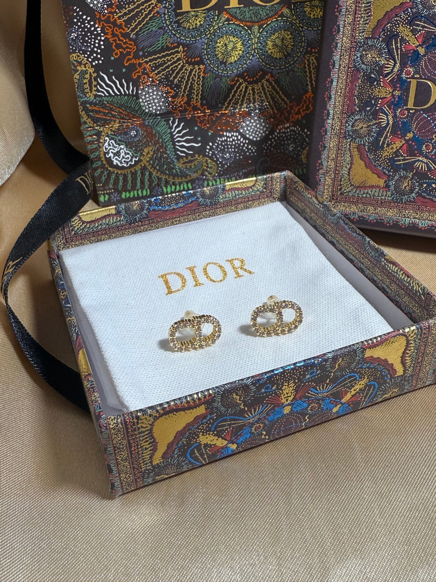 CD earrings