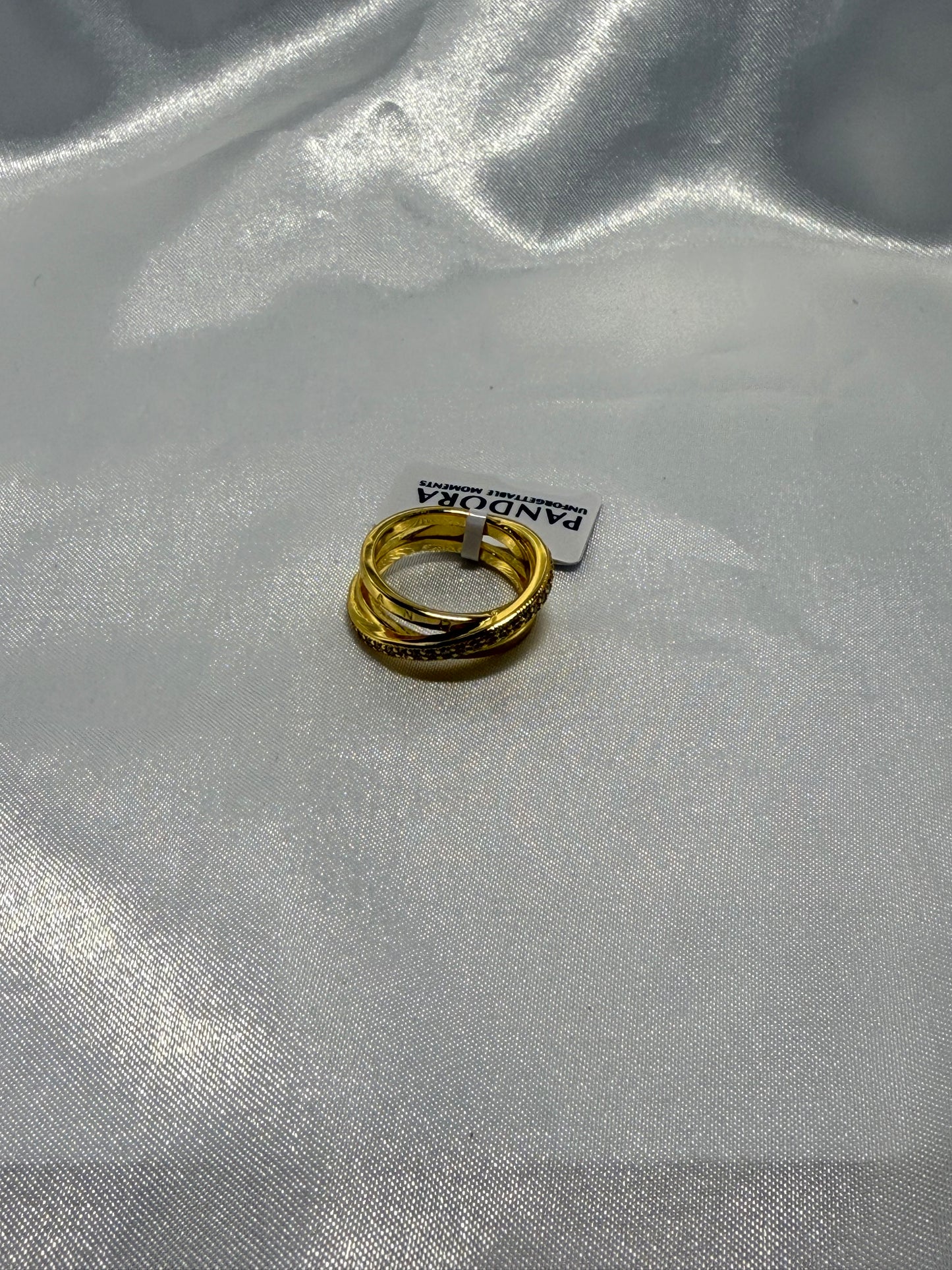 Silver 925 gold ring