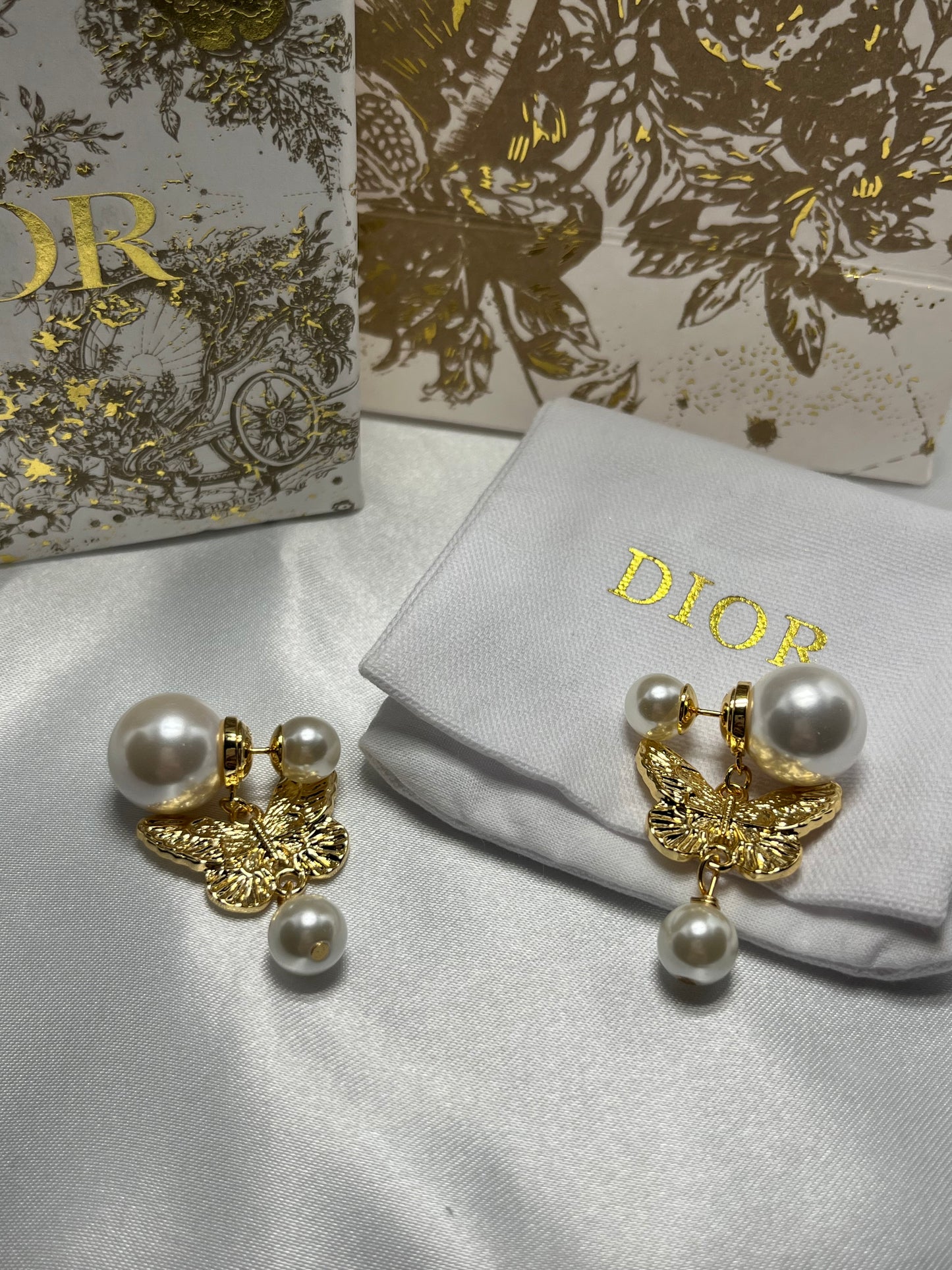 CD Butterfly earrings