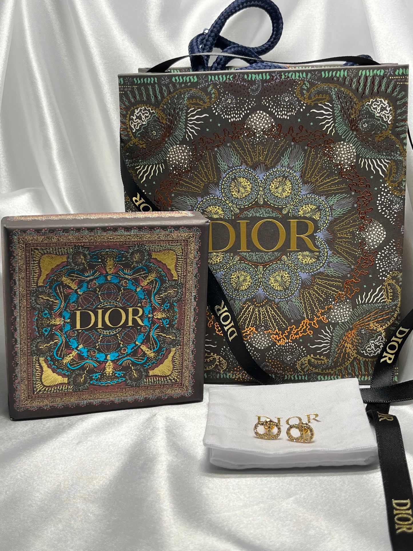 CD earrings