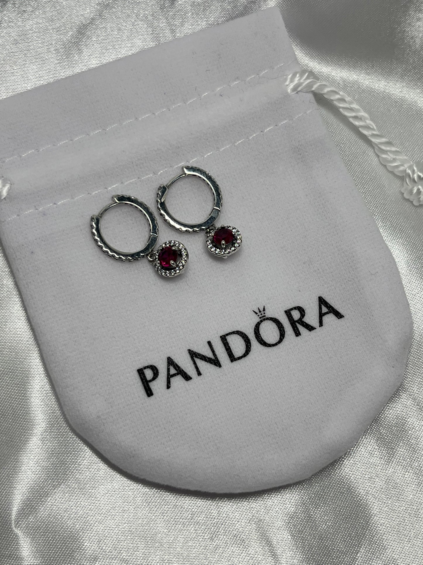 Silver 925 red earrings