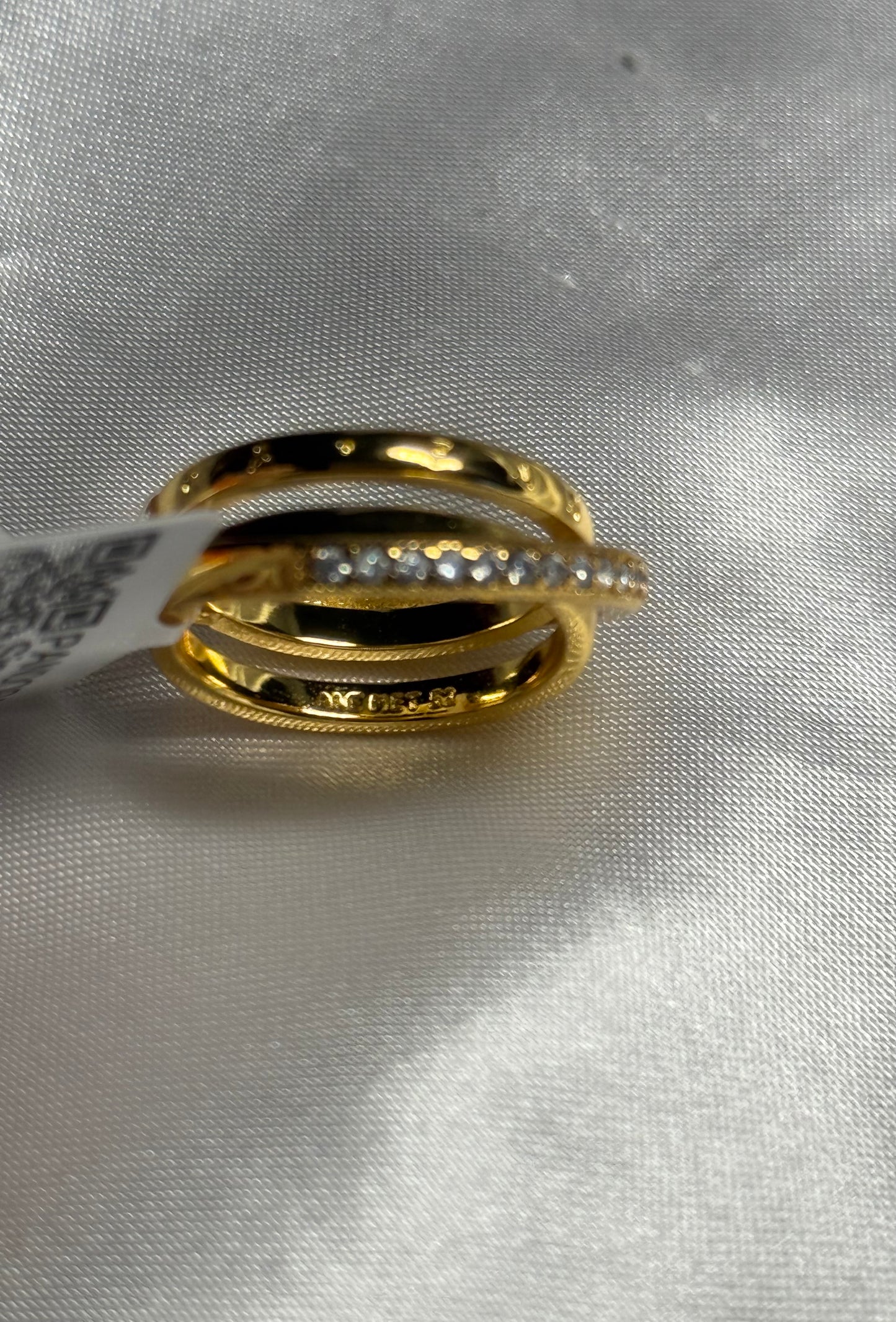 Silver 925 gold ring