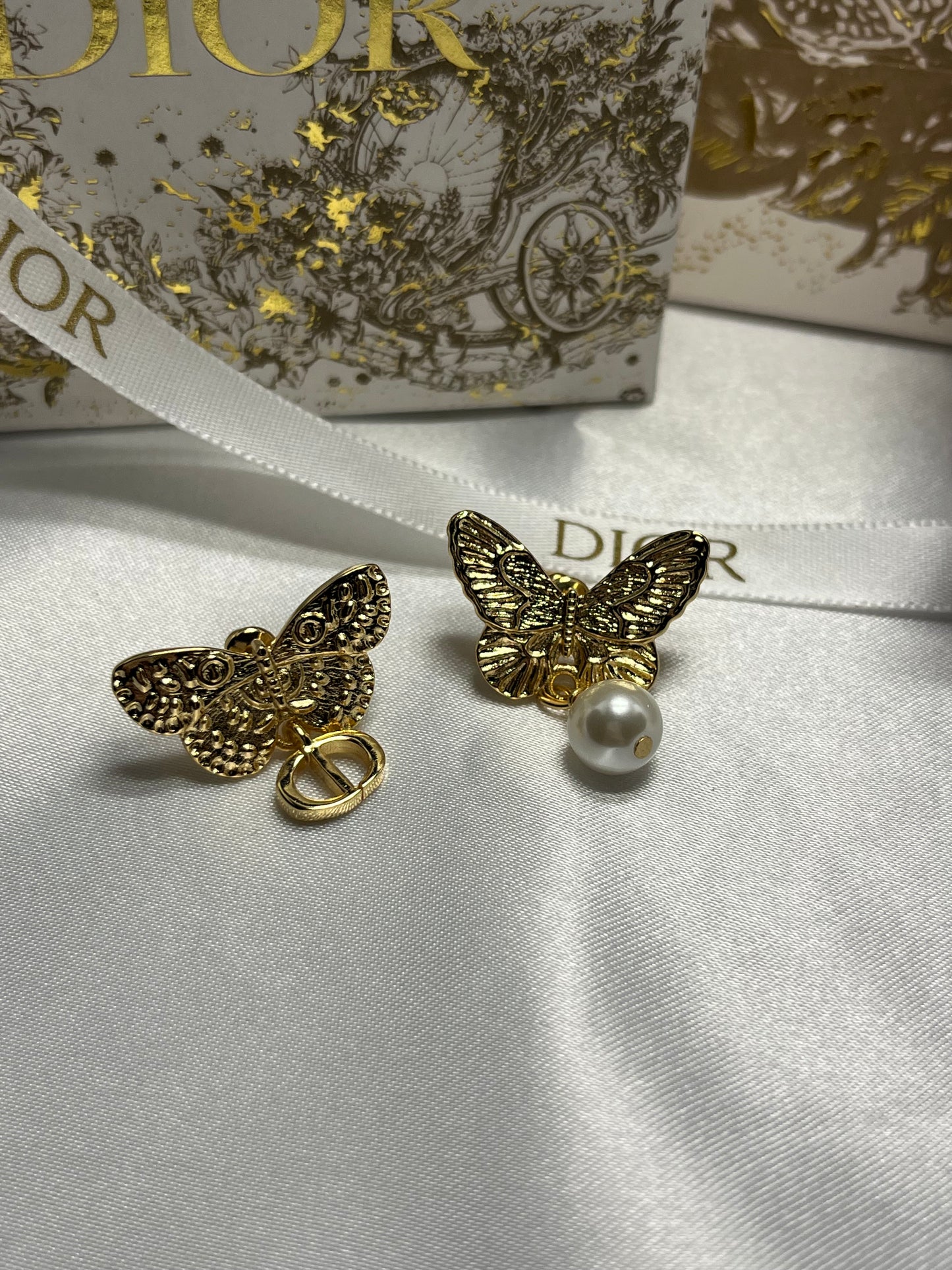 CD butterfly earrings