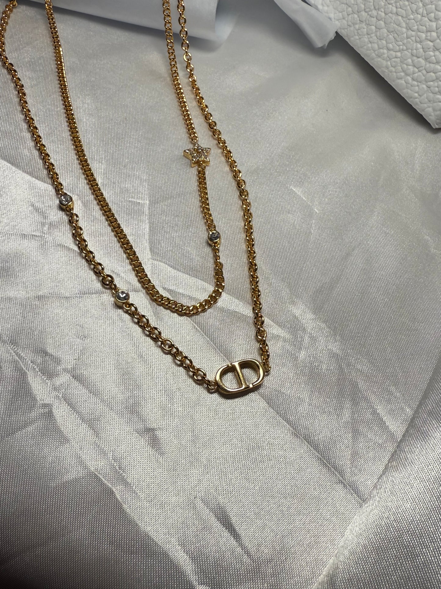 CD double layer necklace