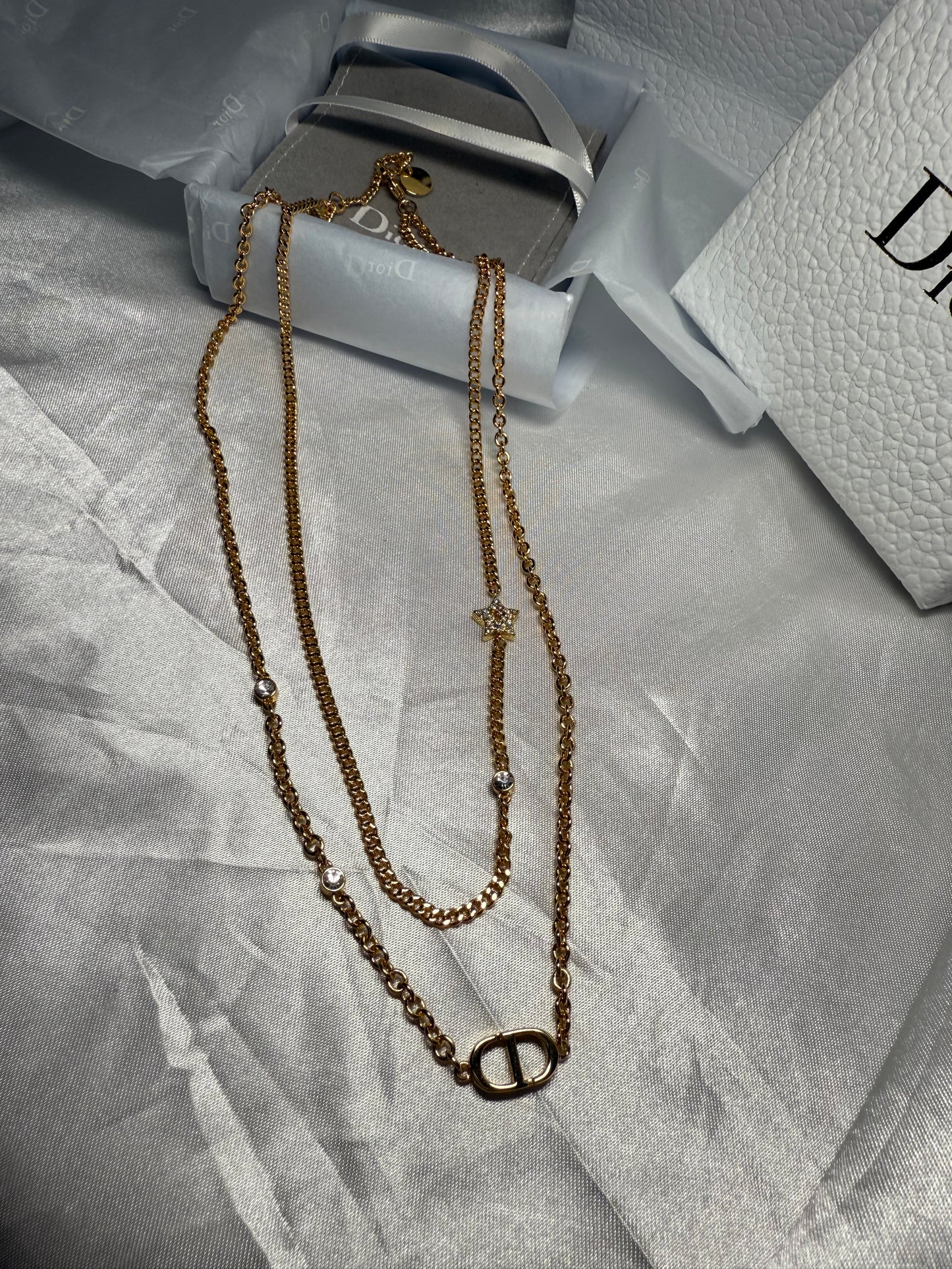 CD double layer necklace
