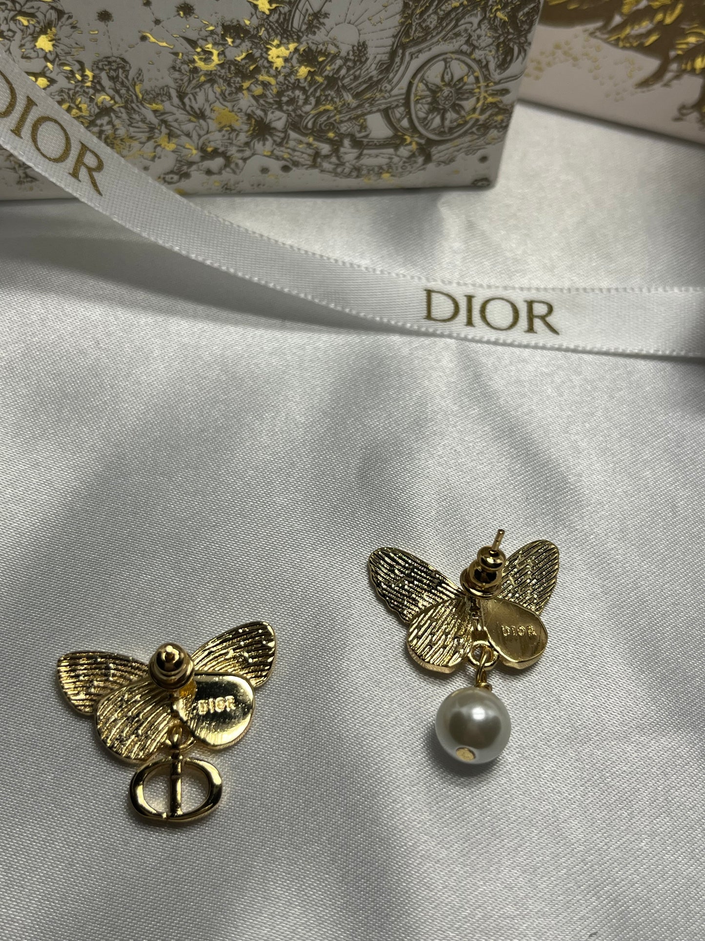 CD butterfly earrings