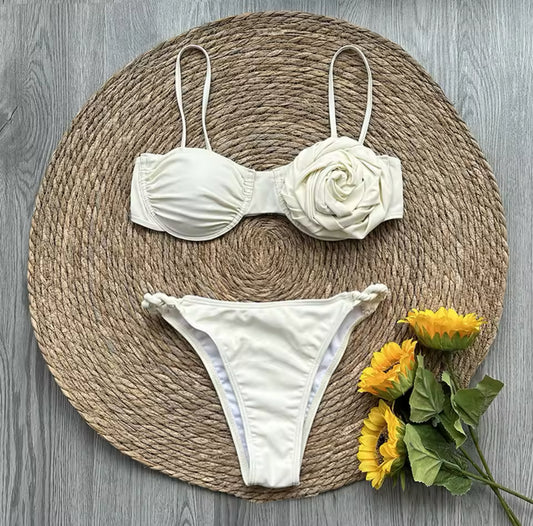 White rose swimsuit