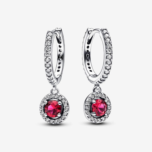 Silver 925 red earrings