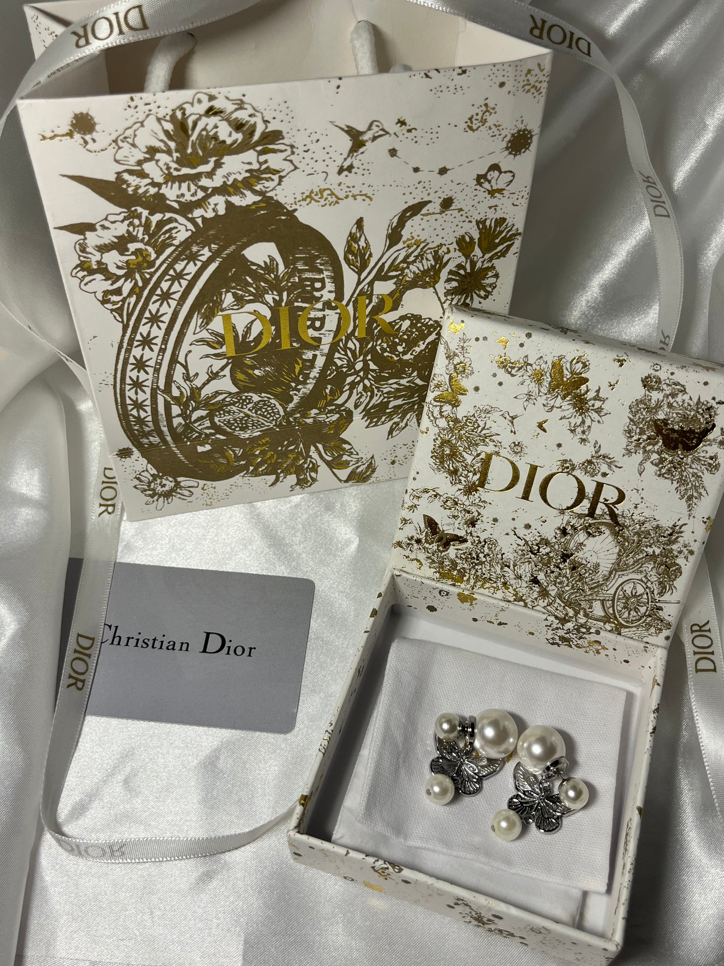 CD Butterfly earrings