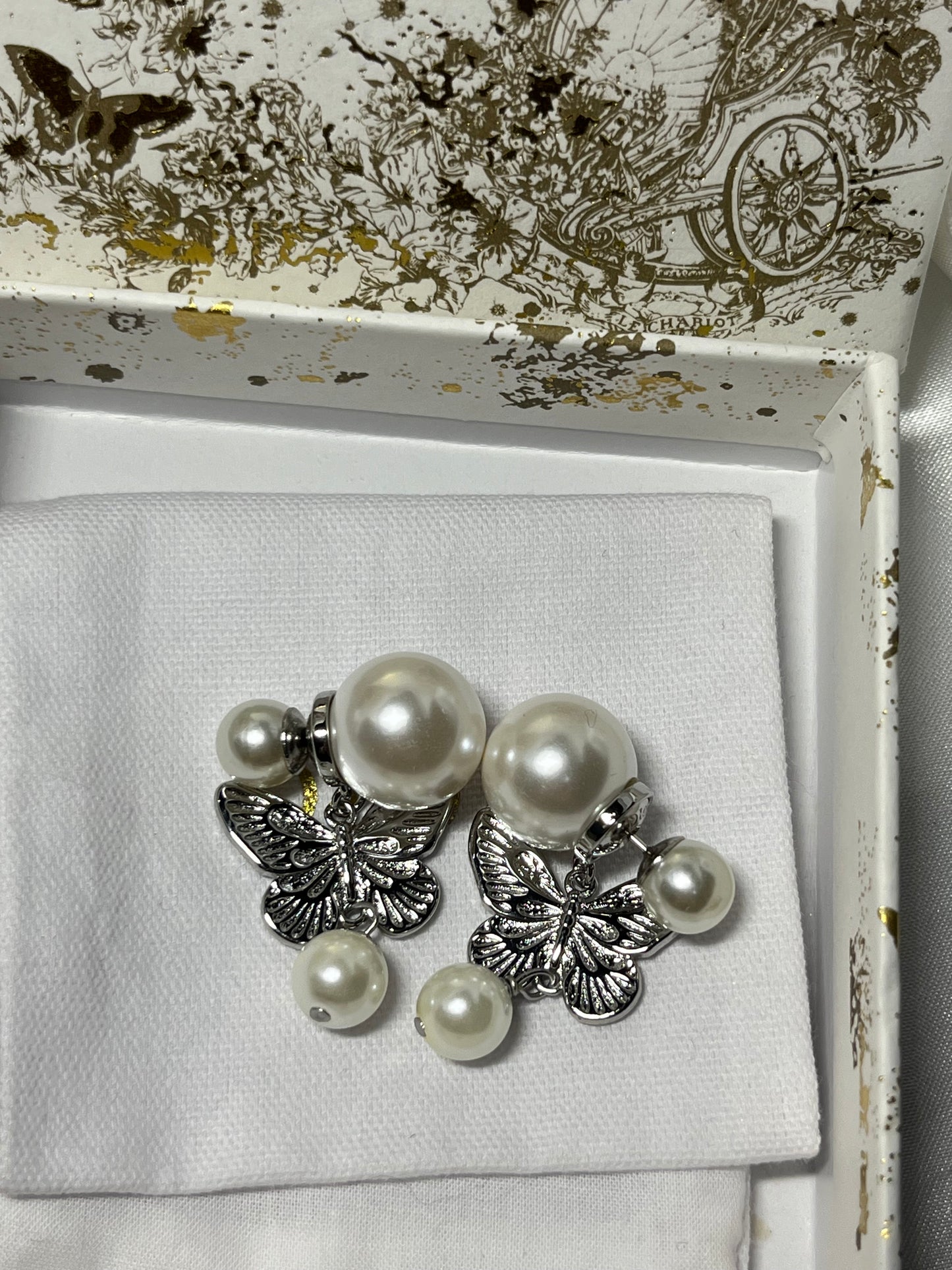 CD Butterfly earrings