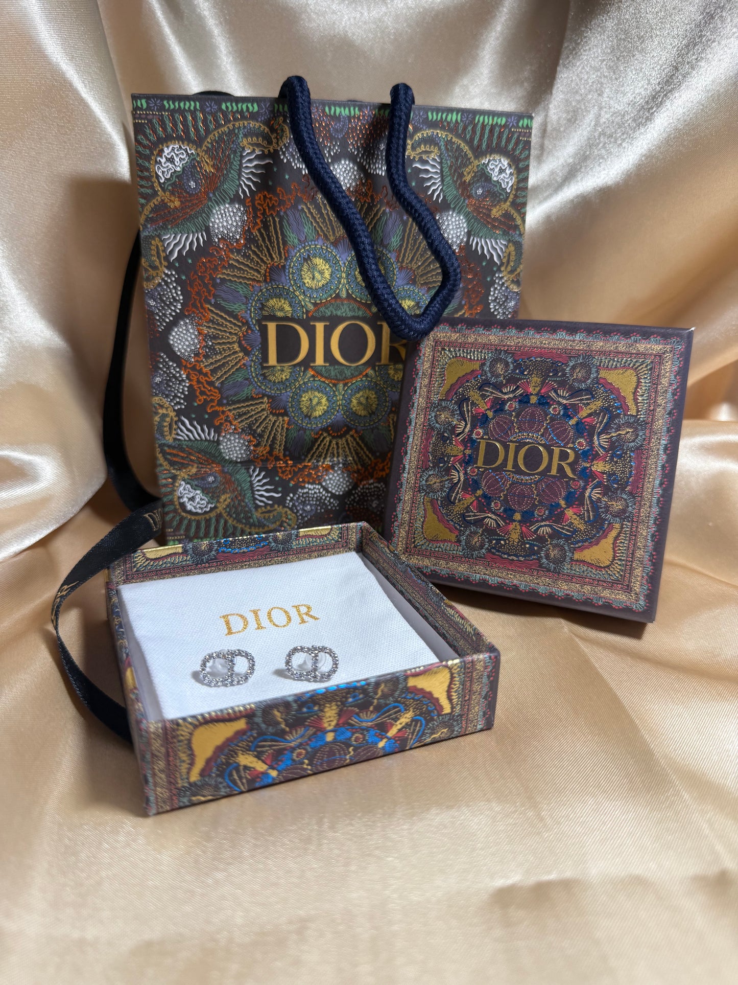 CD earrings