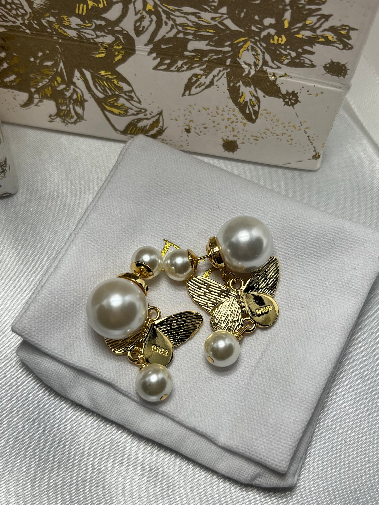 CD Butterfly earrings