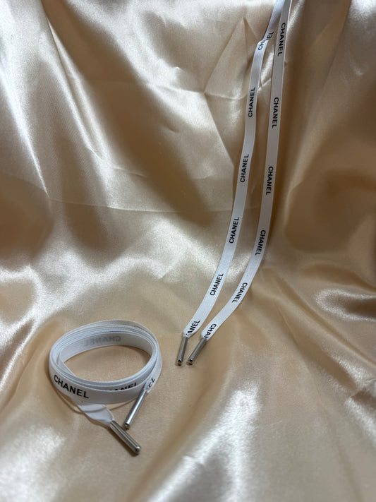 CC white shoelaces