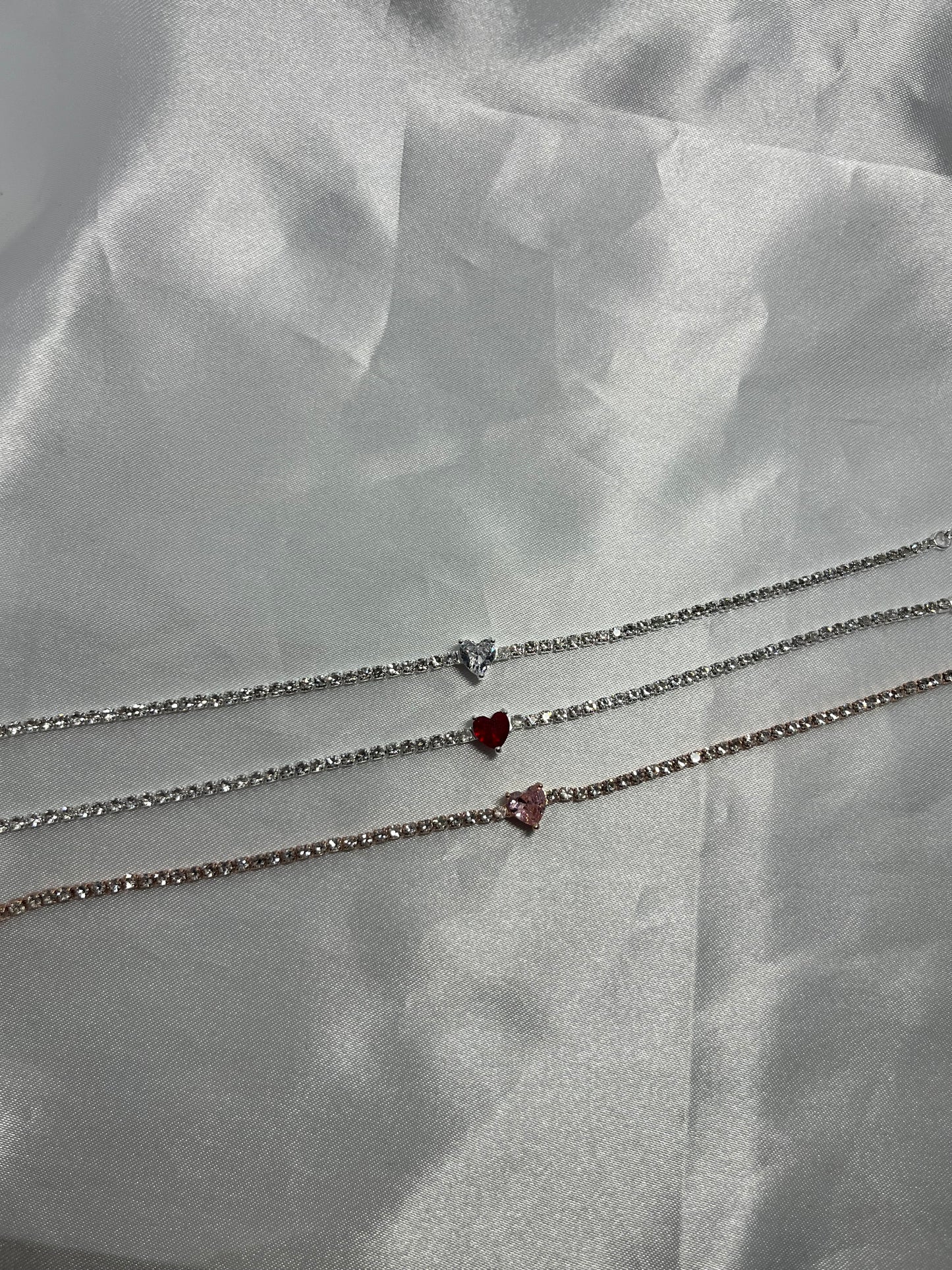 Silver 925 heart bracelets