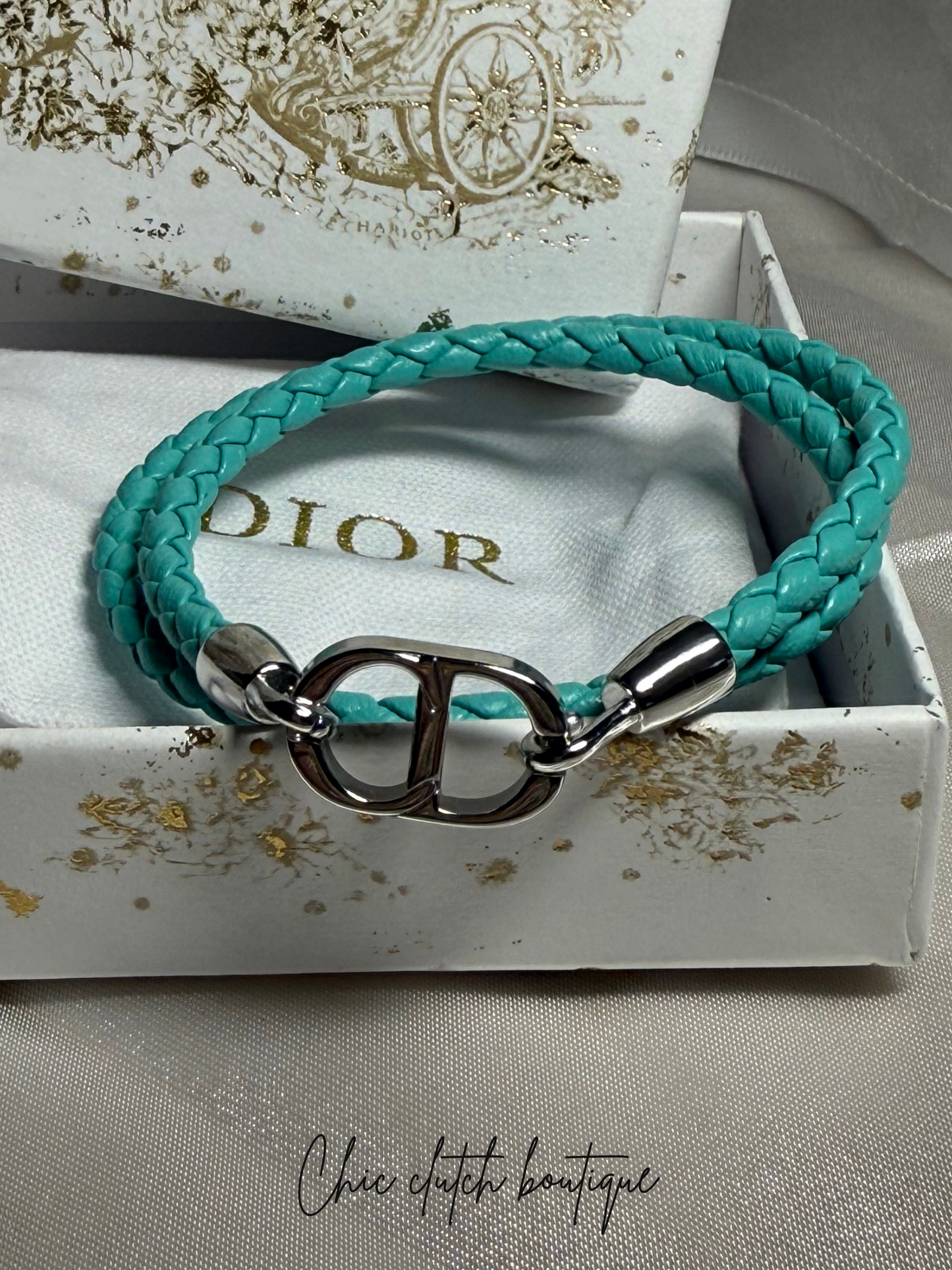 CD leather bracelet