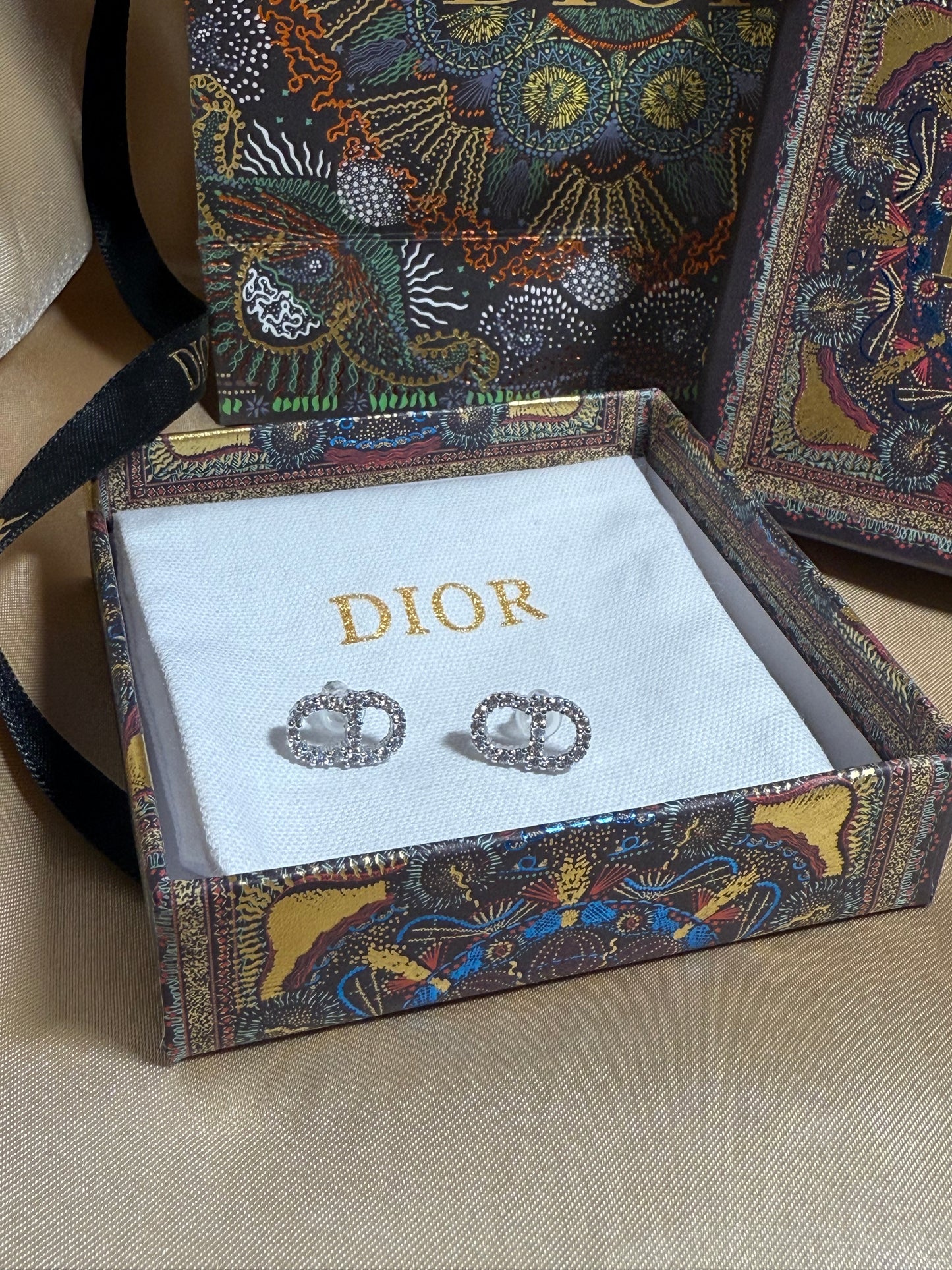 CD earrings